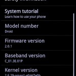 Android 2.0.1 update on Motorola DROID