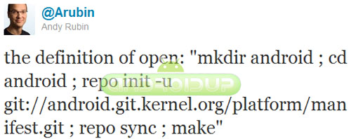 risposta di Andy Rubin a Steve Jobs spiegando il concetto di “Open”